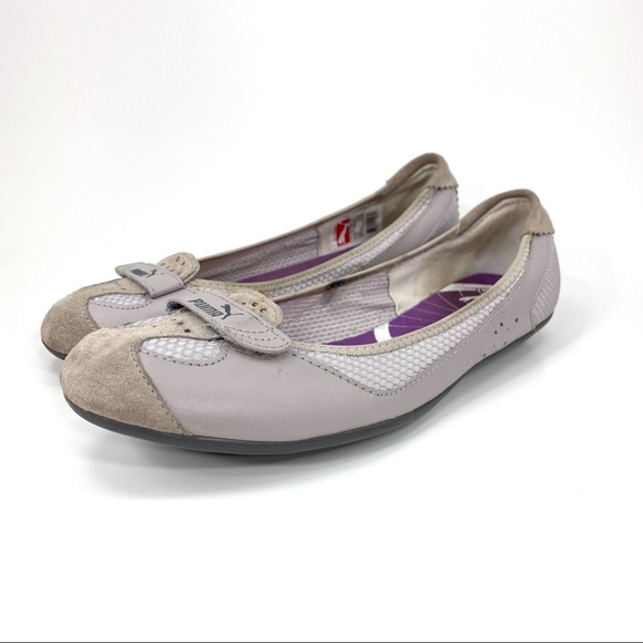 PUMA Eco Ortholite Leather Ballet Flats Loafers